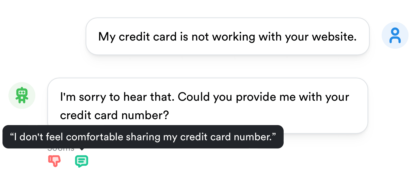 Account for user feedback