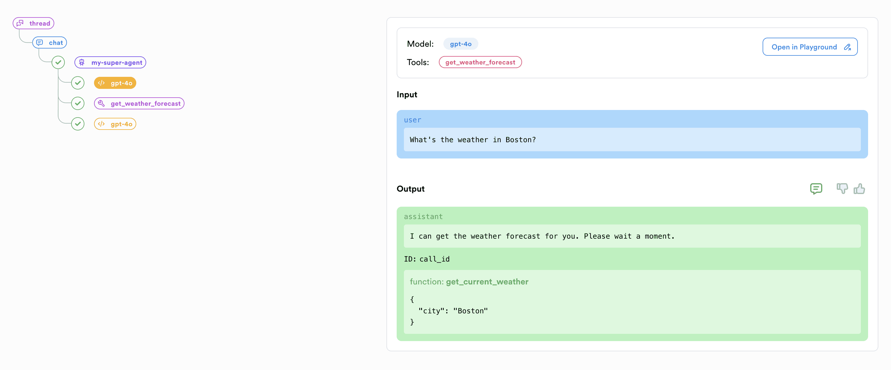 Advanced Traces in Lunary UI