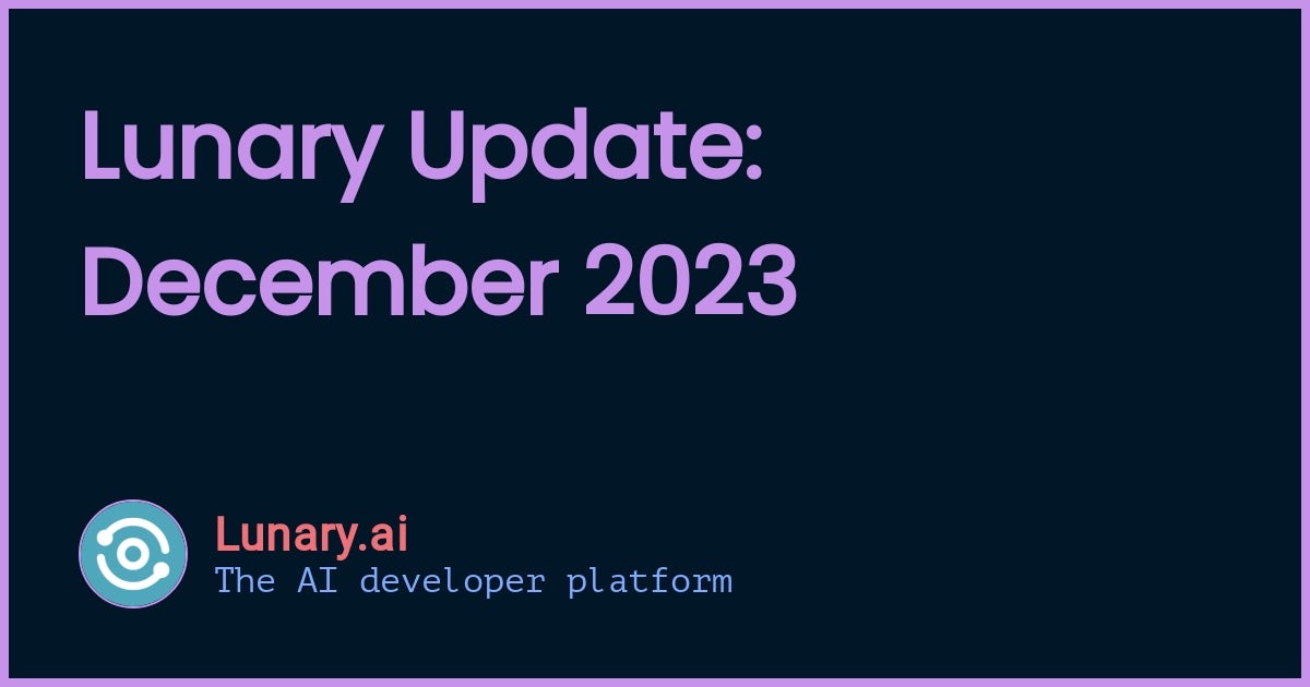 December 2023 Update