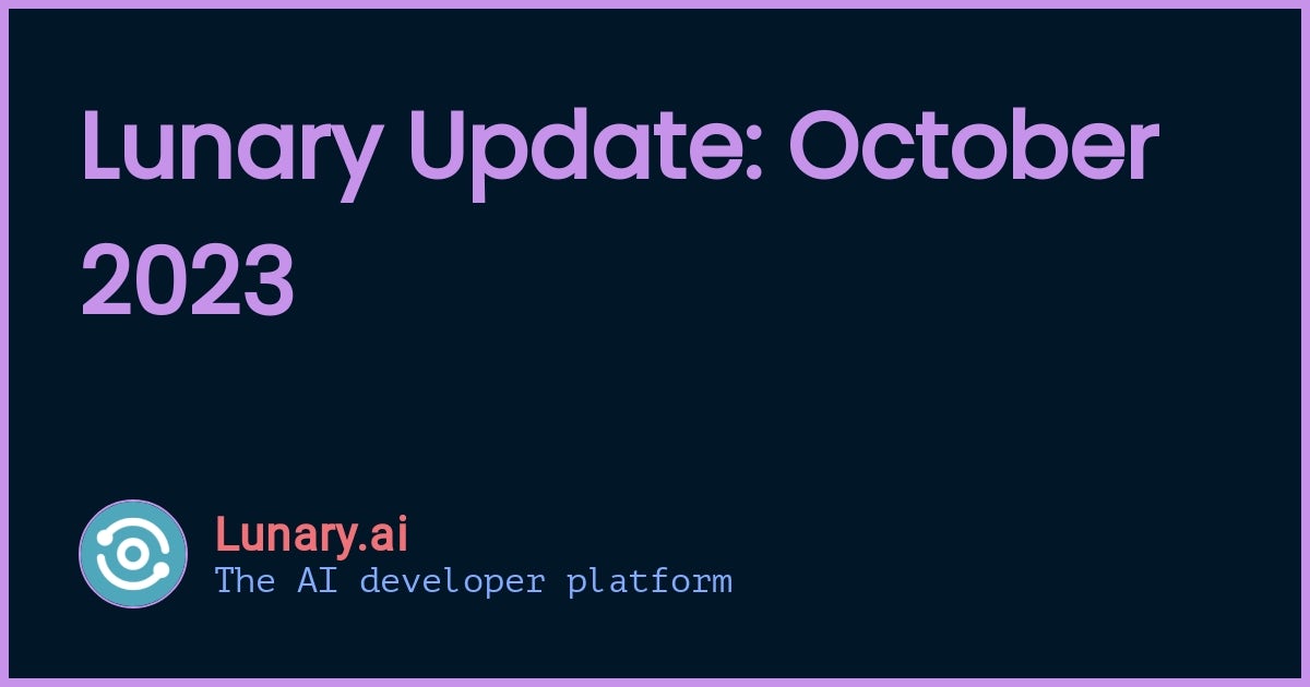 October 2023 Update